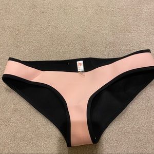 Pink neoprene bikini bottoms